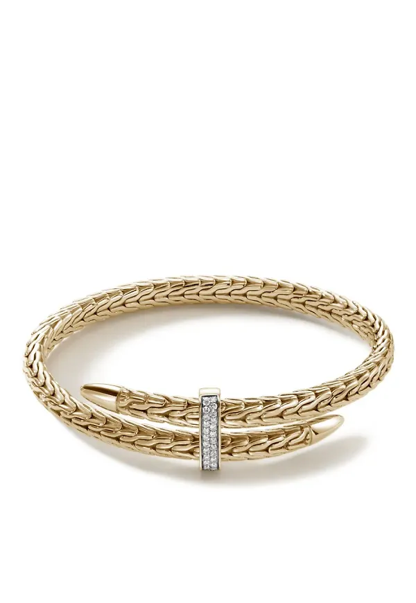 John Hardy diamantarmband i 18K gult guld - Guldfärgad