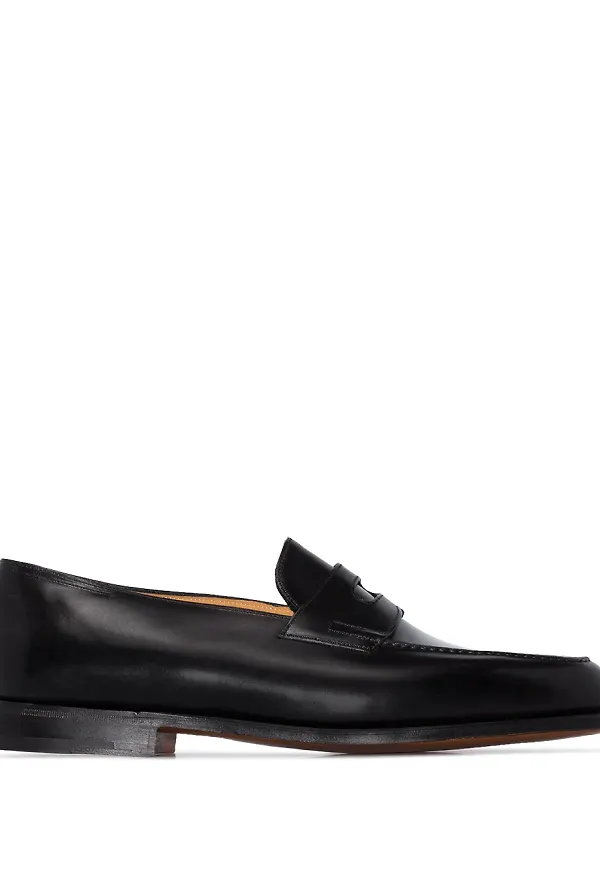 John Lobb Lopez skinnloafers - Svart