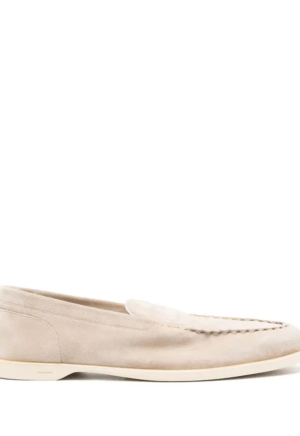 John Lobb Pace loafers i mocka - Neutral