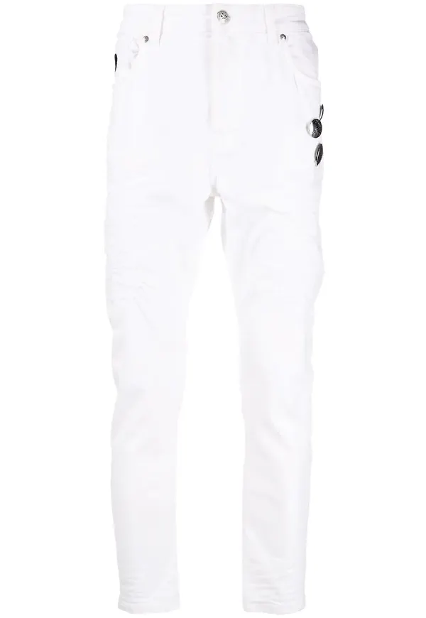 John Richmond skinny-jeans - Vit