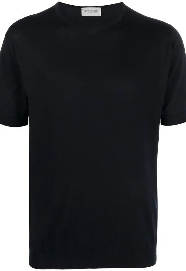 John Smedley kortärmad sweatshirt - Blå