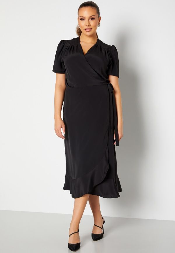 John zack short sleeve wrap dress hotsell
