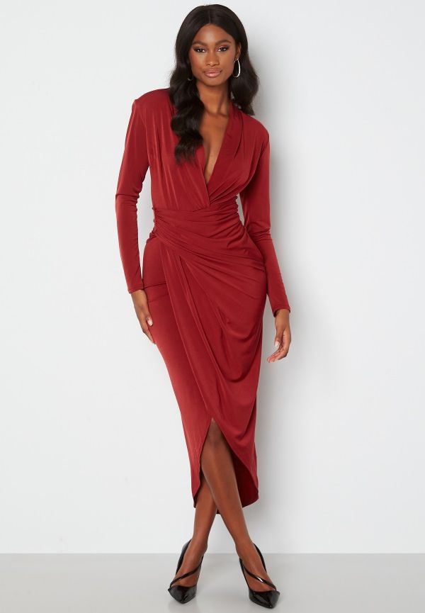 John zack short sleeve wrap dress cheap