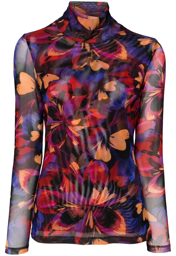 Johnny Was Eclipse Blooms topp - Lila