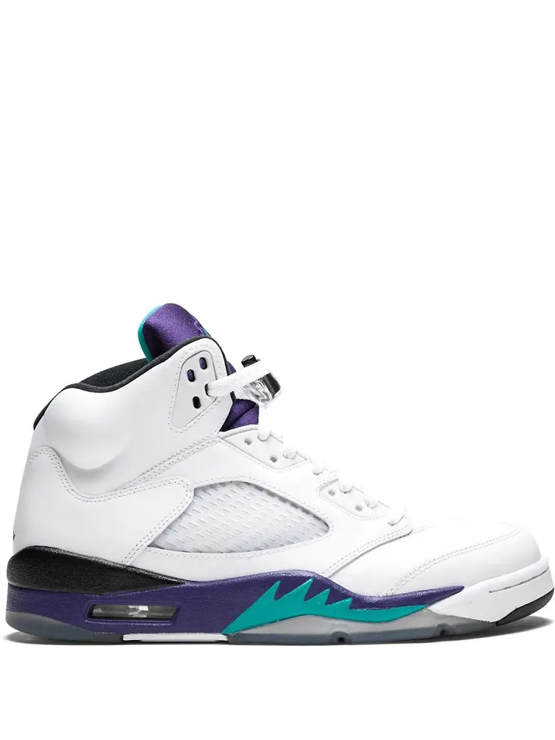 Jordan Air Jordan 5 Retro sneakers - WHITE/NEW EMERALD-GRP ICE-BLK