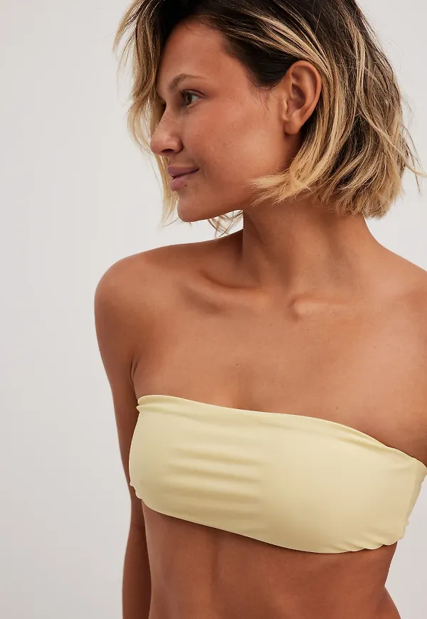 Josefine HJ x NA-KD Bikinitubtopp - Yellow