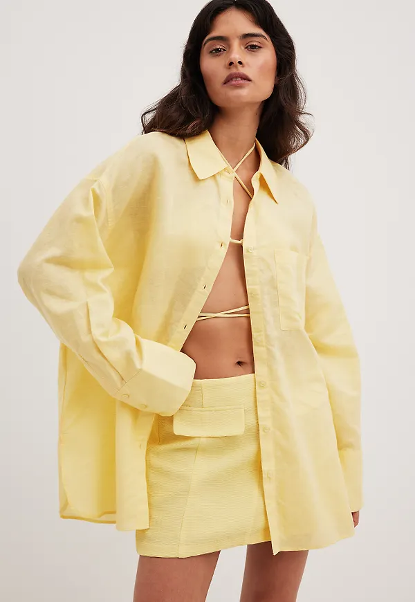 Josefine HJ x NA-KD Minikjol - Yellow