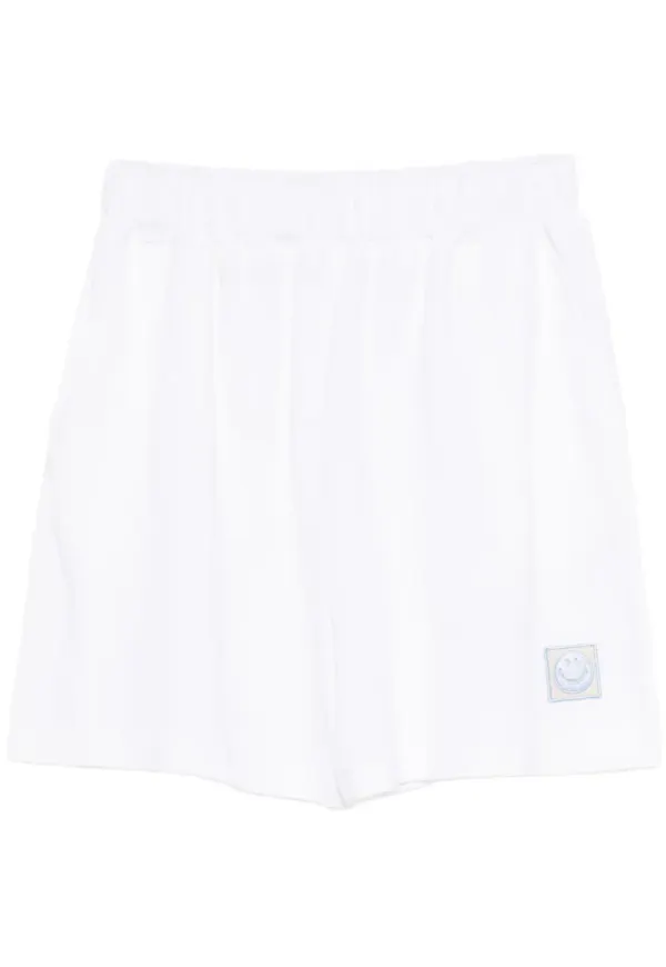 Joshua Sanders Piquet Smiley shorts - Vit