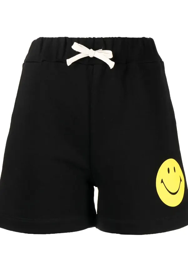 Joshua Sanders shorts med smileytryck - Svart