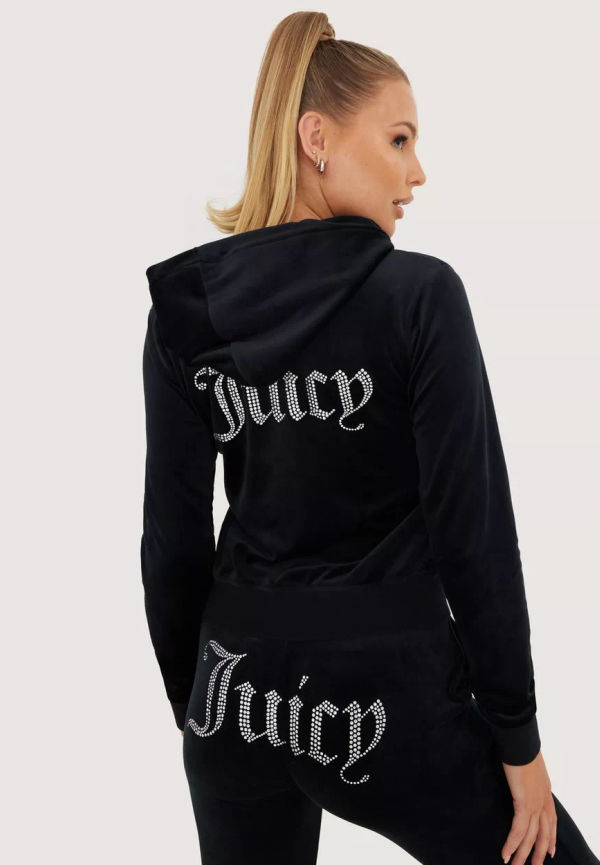 Juicy Couture - Black - Robertson Diamante Hoodie