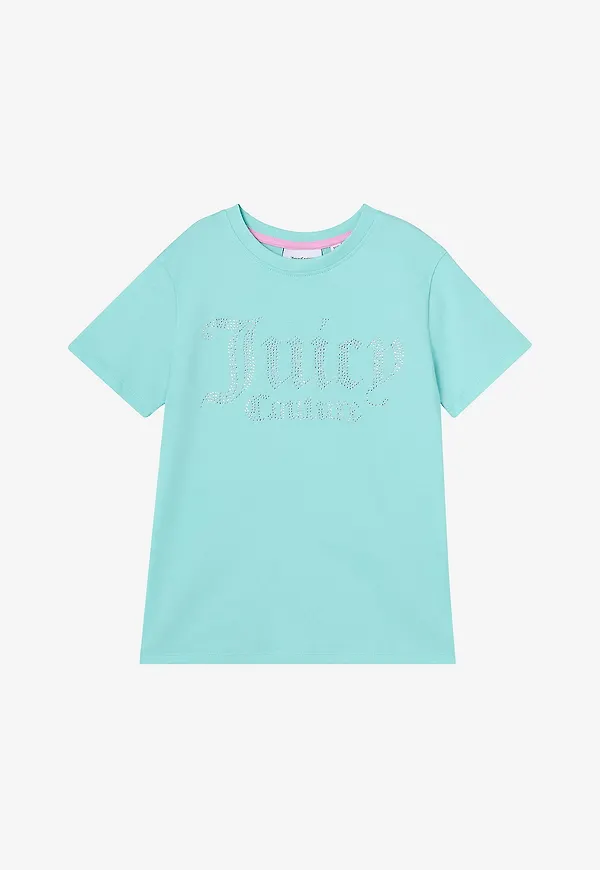 Juicy Couture - T-shirt Diamante Fitted - Blå