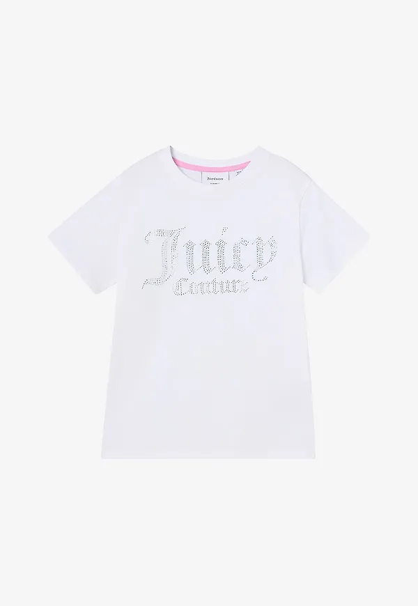 Juicy Couture - T-shirt Diamante Fitted - Vit