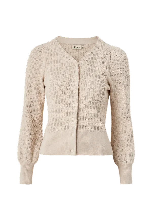 Jumperfabriken - Cardigan Johanna - Beige