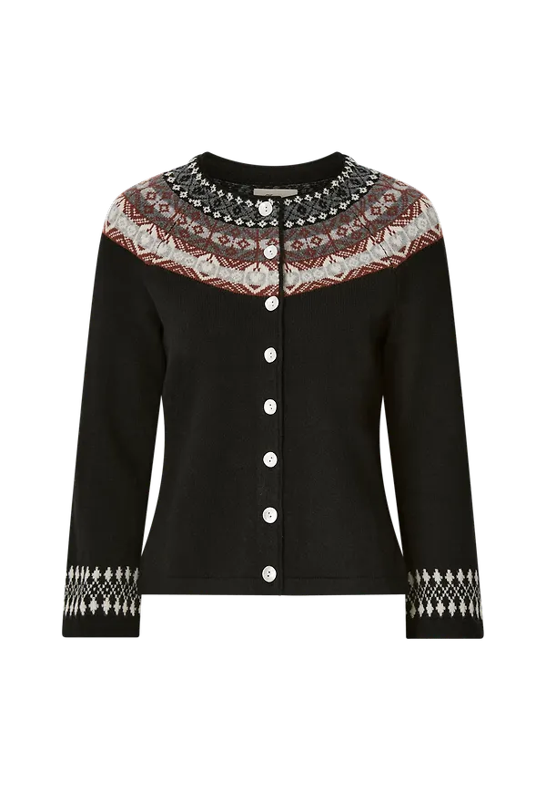 Jumperfabriken - Cardigan Vendela - Svart