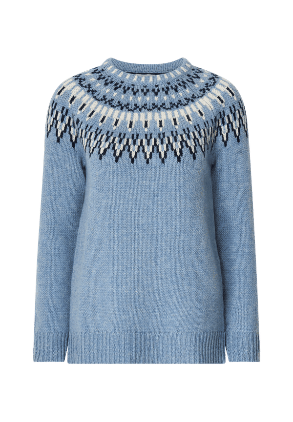 Jumperfabriken - Ulltröja Veda - Blå