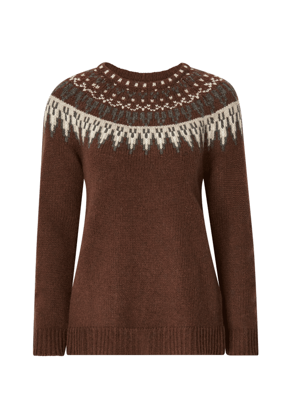 Jumperfabriken - Ulltröja Veda - Brun