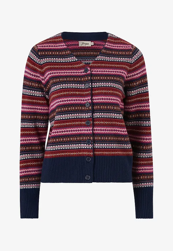 Jumperfabriken - Cardigan Fern - Blå