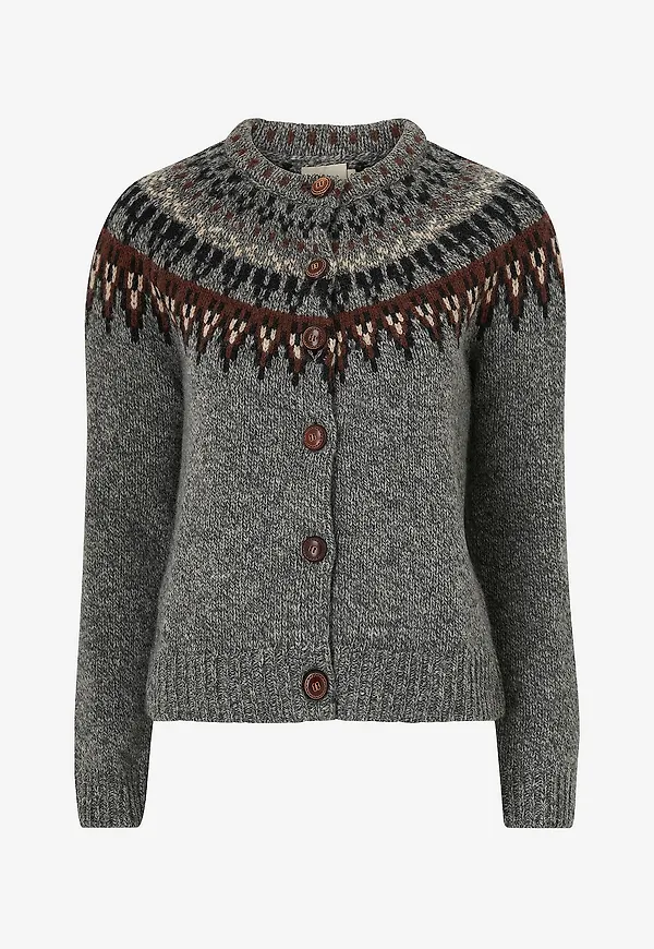 Jumperfabriken - Cardigan Joelle - Grå