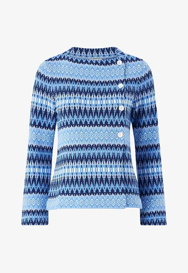 Jumperfabriken - Cardigan Siv - Blå