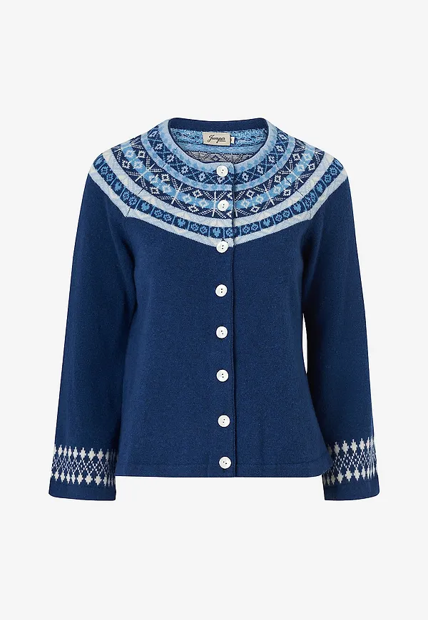 Jumperfabriken - Cardigan Vendela - Blå