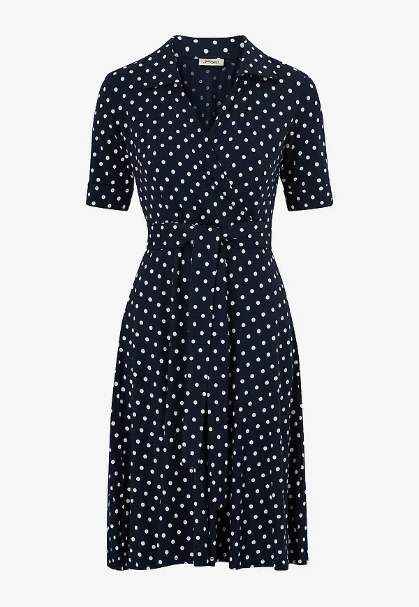 Jumperfabriken - Klänning Demi Dot Dress - Blå