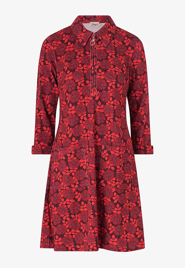 Jumperfabriken - Klänning Lana - Röd