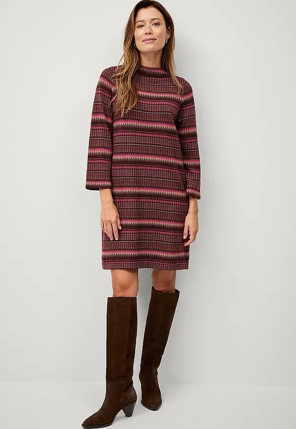 Jumperfabriken - Klänning Sunday LS Dress - Lila