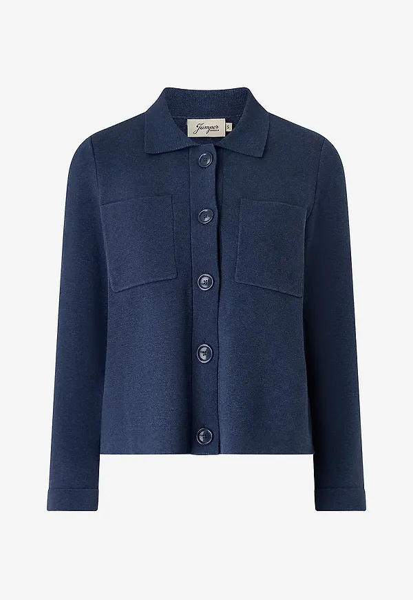 Jumperfabriken - Cardigan Alexis - Blå