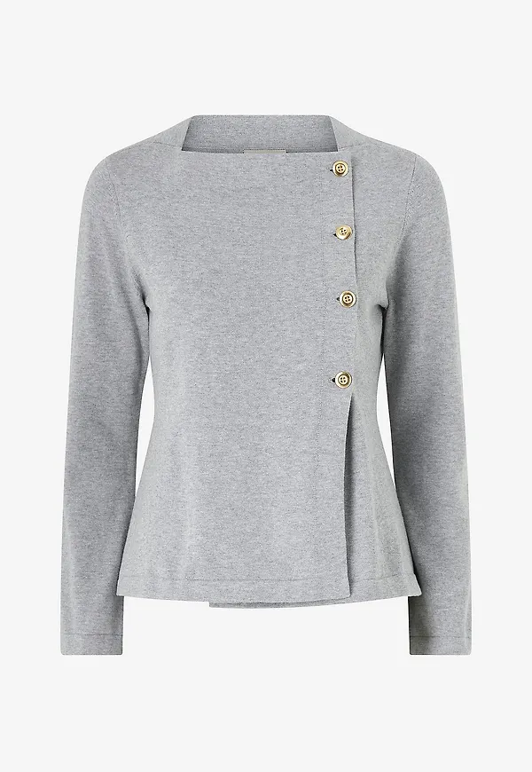 Jumperfabriken - Cardigan Blanka - Grå