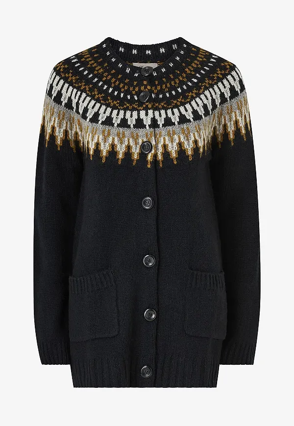 Jumperfabriken - Cardigan Cilla - Svart