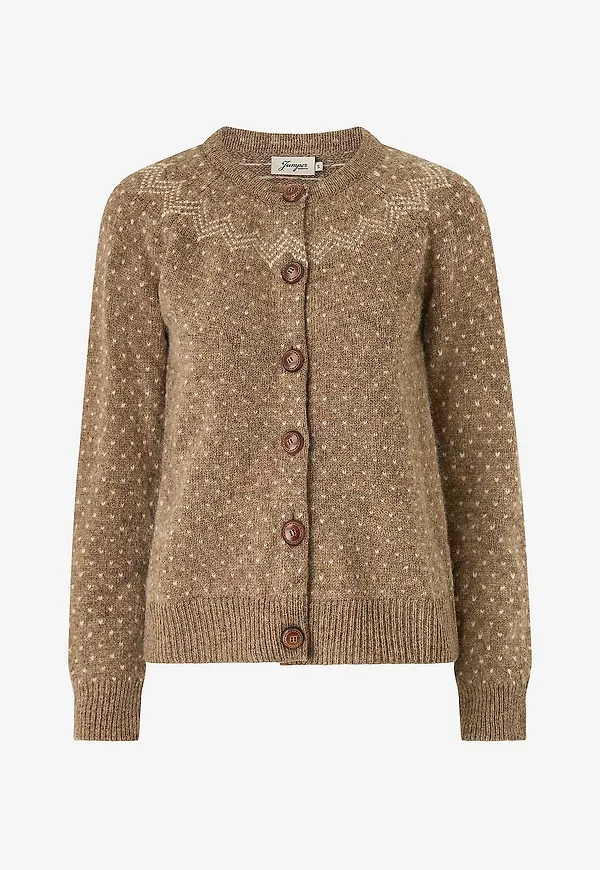 Jumperfabriken - Cardigan Gullvor - Brun