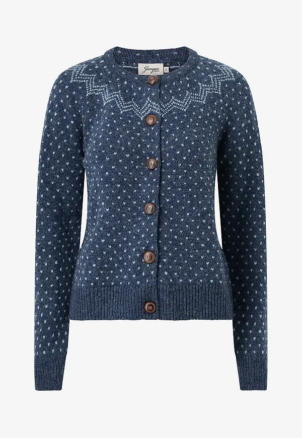 Jumperfabriken - Cardigan Gullvor Cardigan - Blå