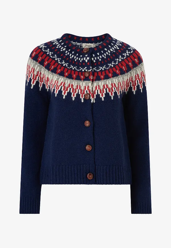 Jumperfabriken - Cardigan Joelle - Blå