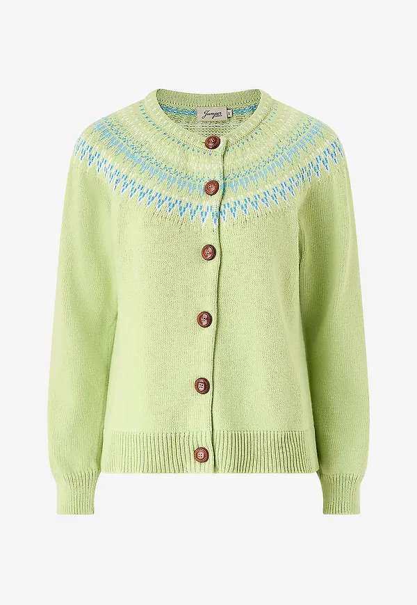 Jumperfabriken - Cardigan Joelle - Grön