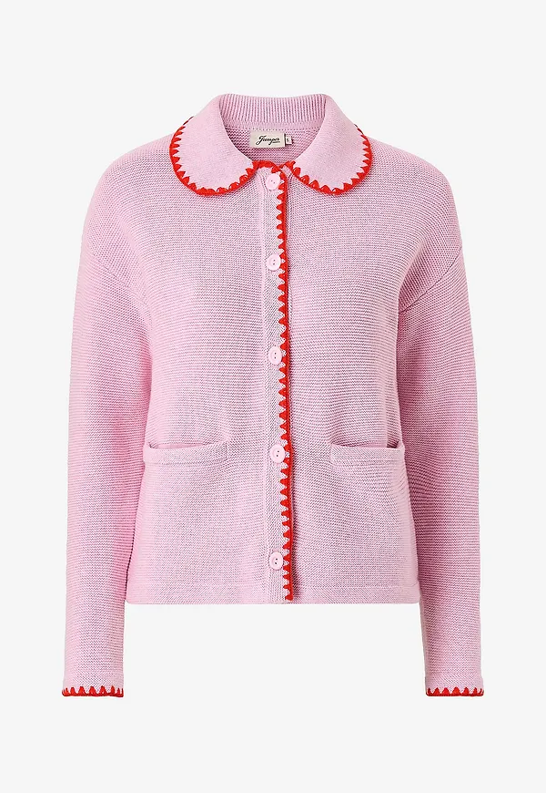 Jumperfabriken - Cardigan Marja - Rosa