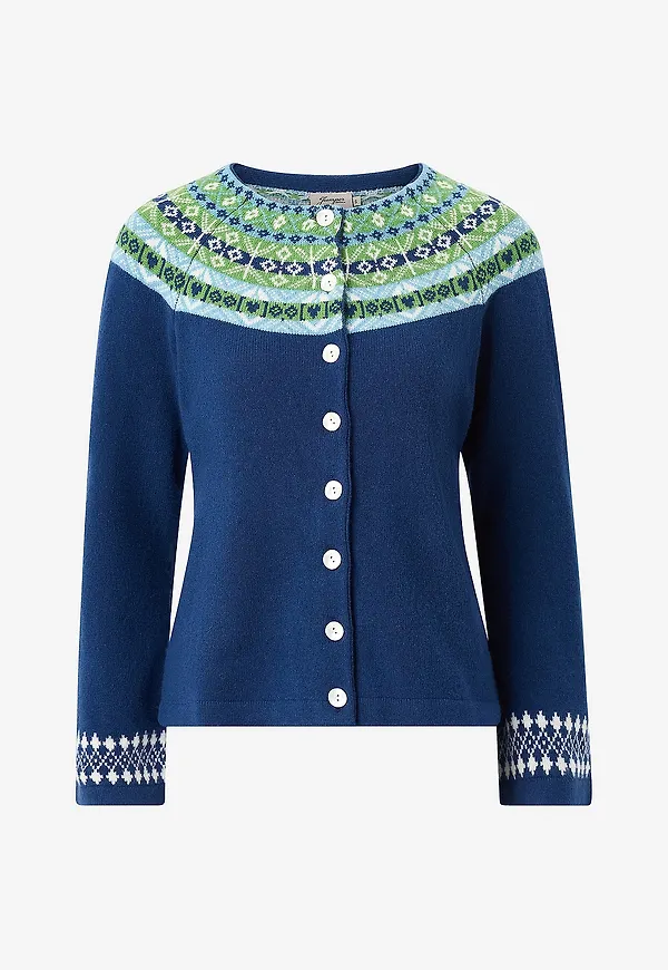 Jumperfabriken - Cardigan Vendela Cardigan - Blå