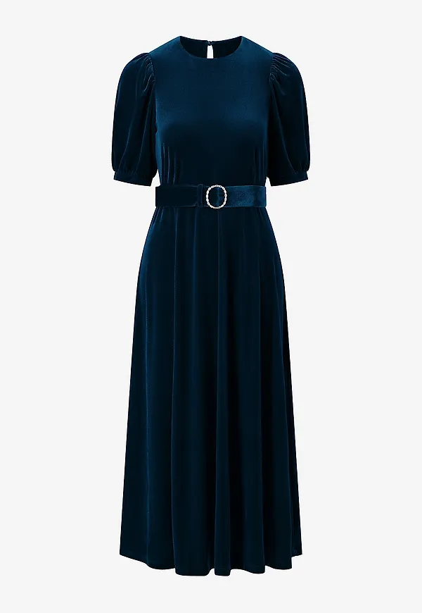 Jumperfabriken - Midiklänning Constance Dress - Blå