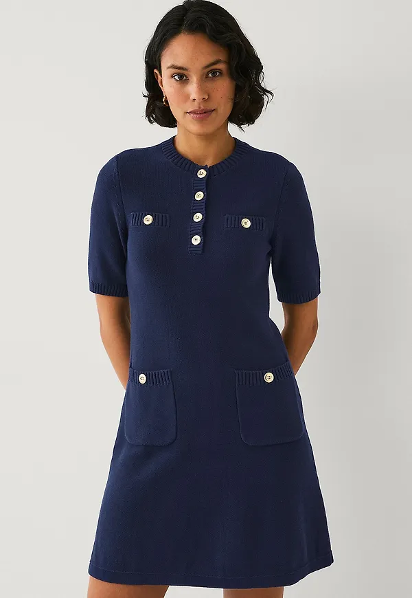 Jumperfabriken - Klänning Roxanne Dress - Blå