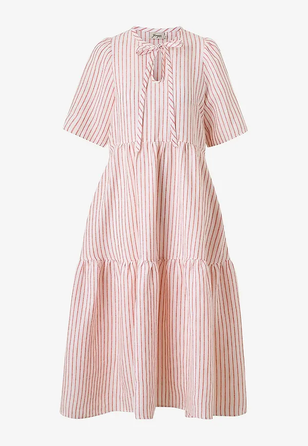 Jumperfabriken - Linneklänning Lucie Dress - Röd