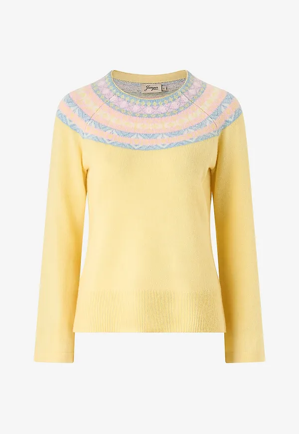 Jumperfabriken - Tröja Vera - Gul