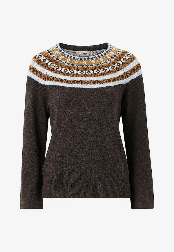 Jumperfabriken - Tröja Vera Jumper - Brun