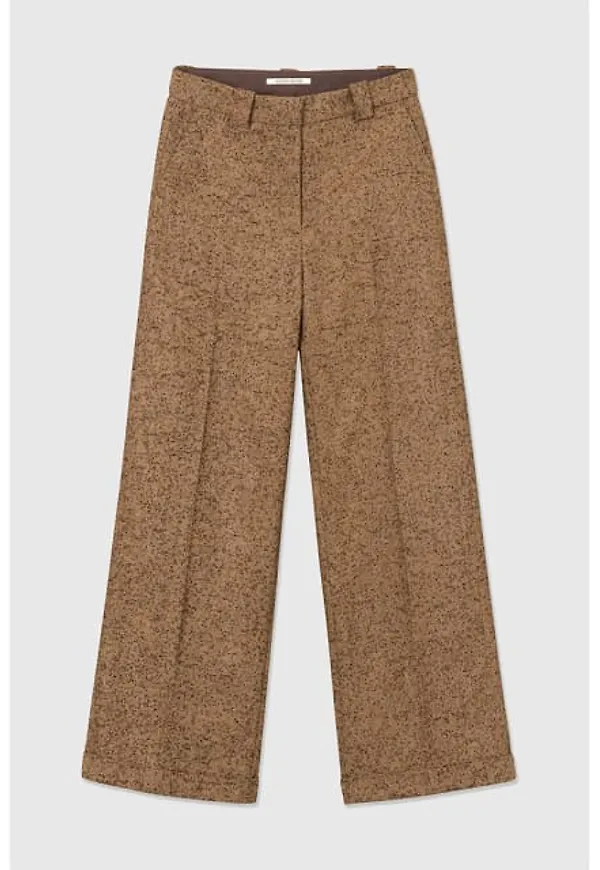Juno Herringbone Wool Trousers