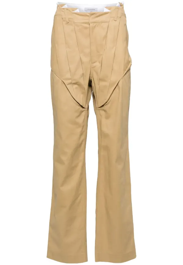 JUNTAE KIM draperade korsettbyxor - Neutral