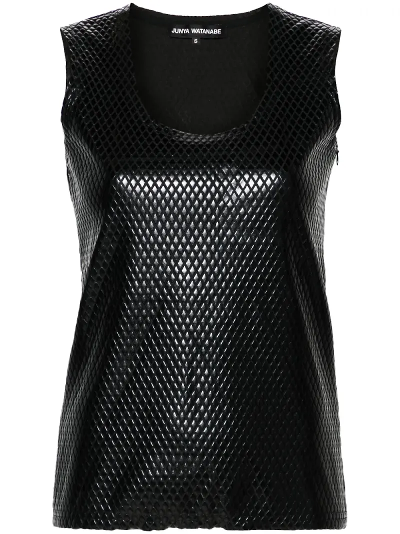 Junya Watanabe diamantmönstrat linne - Svart