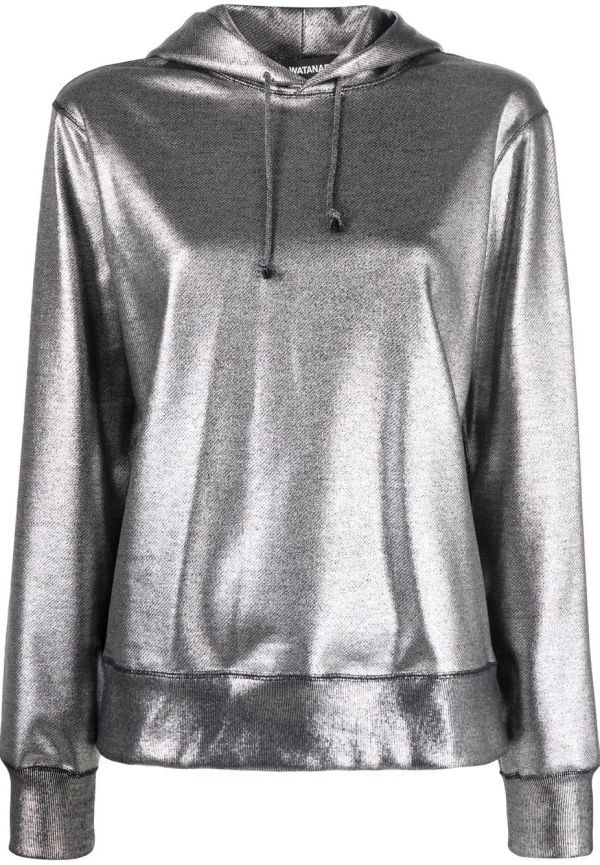 Junya Watanabe hoodie med metallic-effekt - Grå