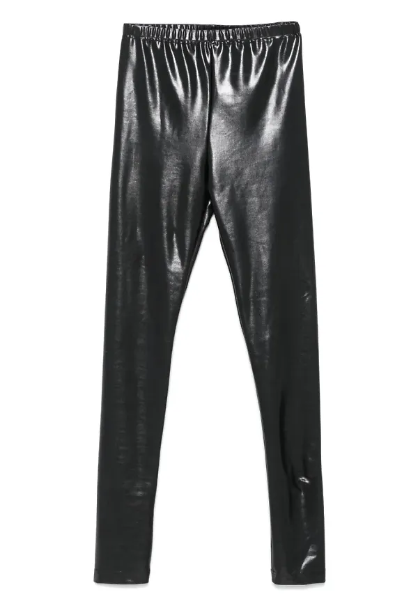 Junya Watanabe leggings i konstläder - Svart