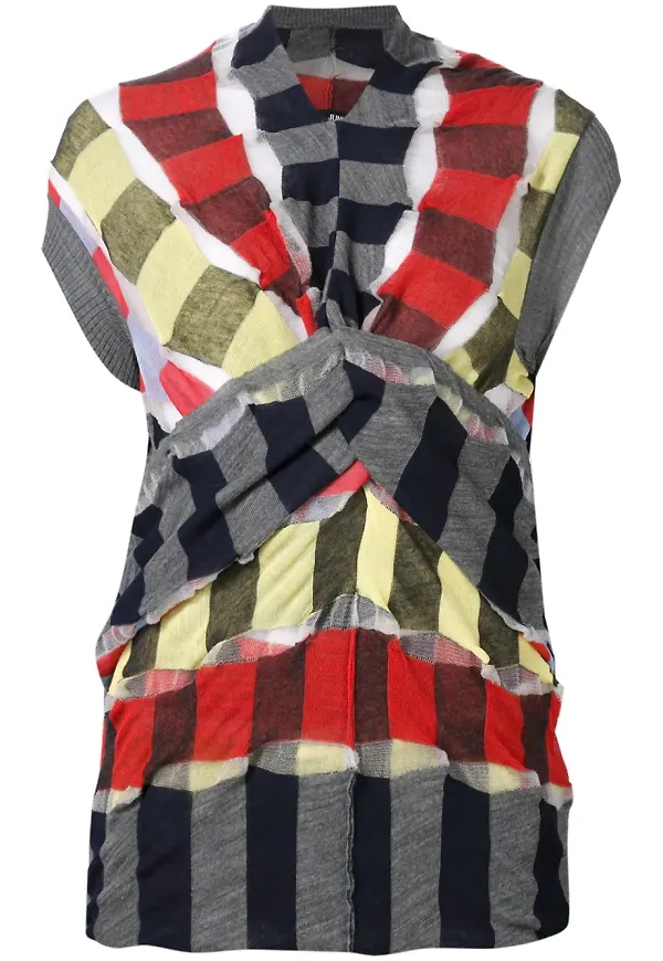 Junya Watanabe strap wrap sleeveless top - Grå