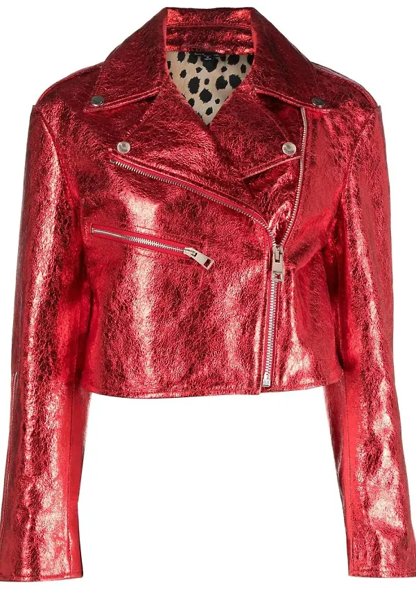 Just Cavalli bikerjacka - Röd