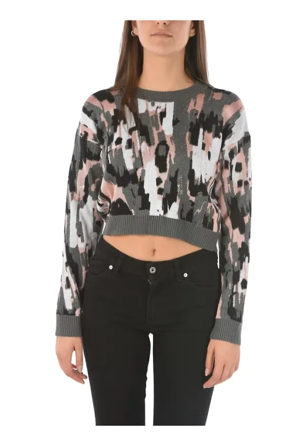 Just Cavalli Just Cavalli Girl's Crew Neck Jumper Flerfärgad, Dam