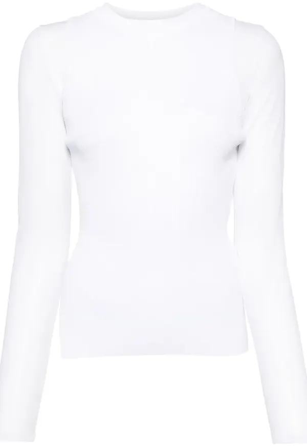 Juun.J transparent topp - Vit